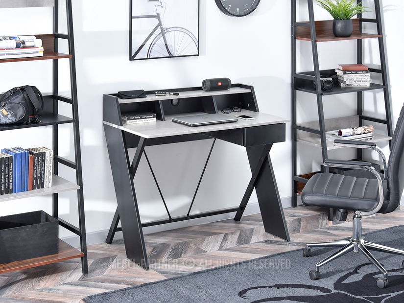 PC stolek Aspart (beton + černá)