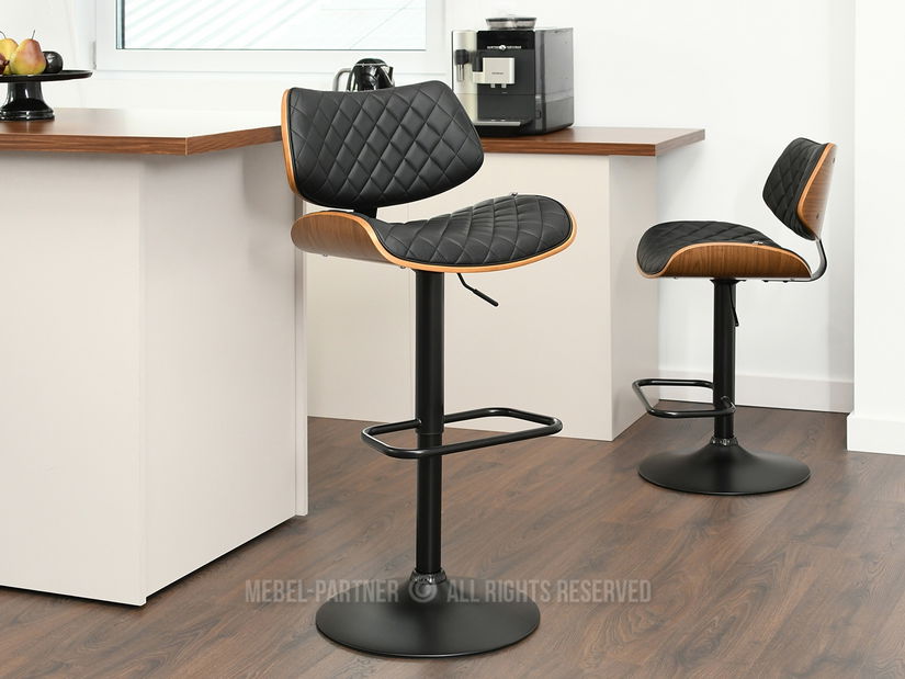 Židle Hasky (ořech tmavý + černá)