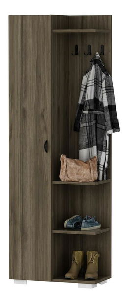  Policová skříň Noleto (ořech)