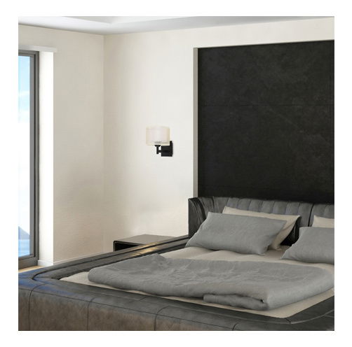 Nástěnné svítidlo Anatase A (černá + krémová)