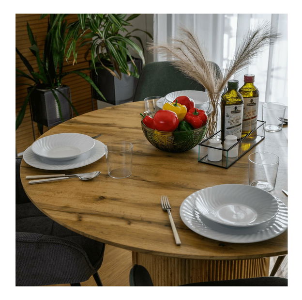 Jídelní stůl Mohar 2 (dub) (pro 4 osoby)