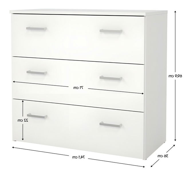 Komoda Variar 3 (bílá)