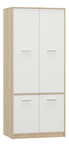 Šatní skříň Thornham 4D (bílá)