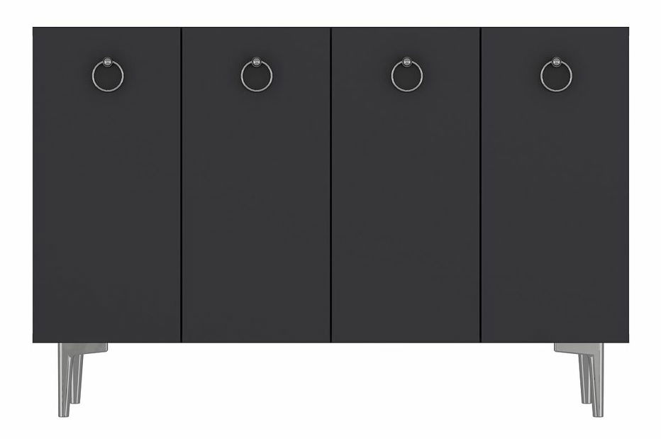 Skříňka Efia (antracit + zlatá)