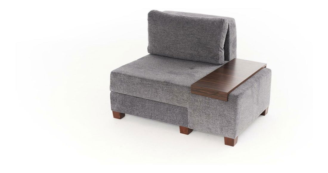 Rozkládací křeslo Perenilla C (P) (šedá + ořech)