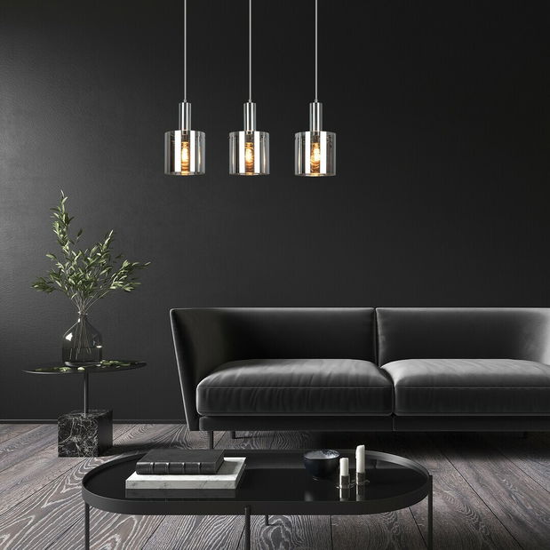 Závěsné svítidlo Gratonit 5250 (chromová + dymové sklo)