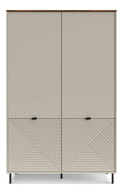 Šatní skříň Eliminados (kašmír + dub castello)