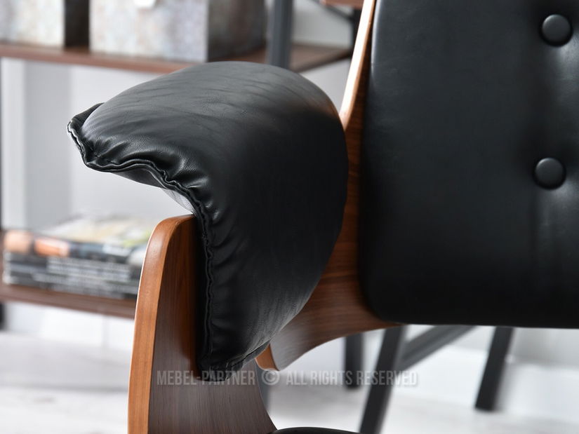 Židle Duckie (ořech tmavý + černá)