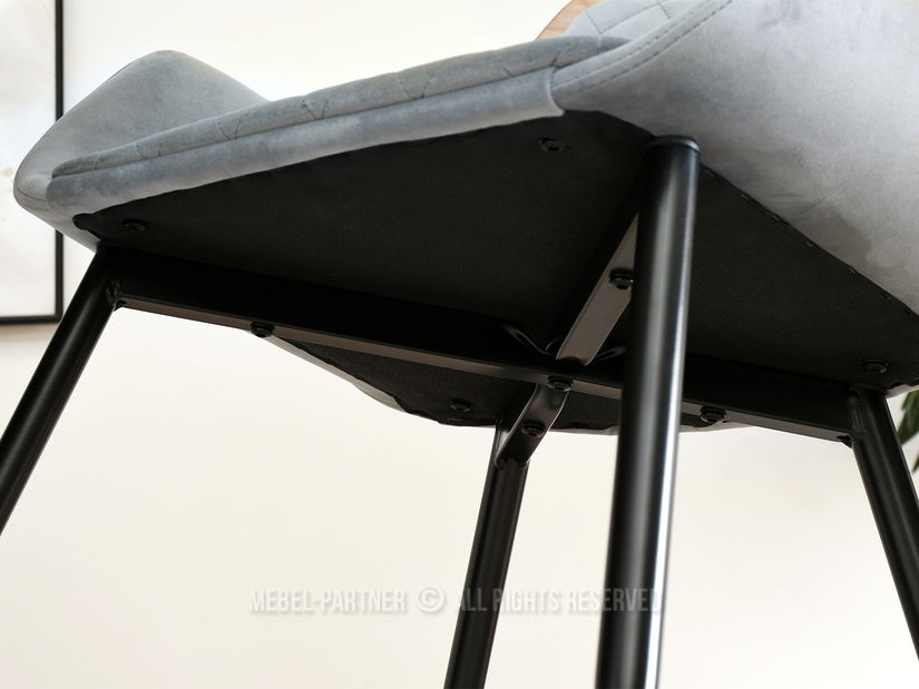 Židle Morgana (dub šedý + černá)