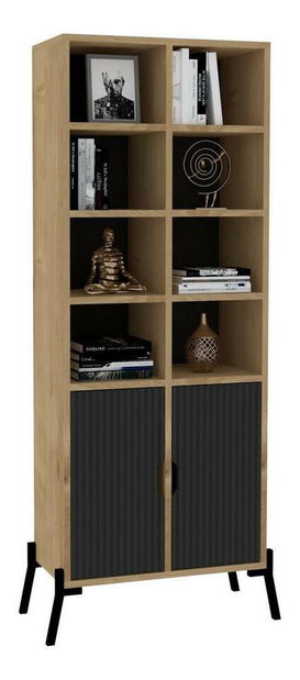 Regál Nolibu (dub safírový + antracit)