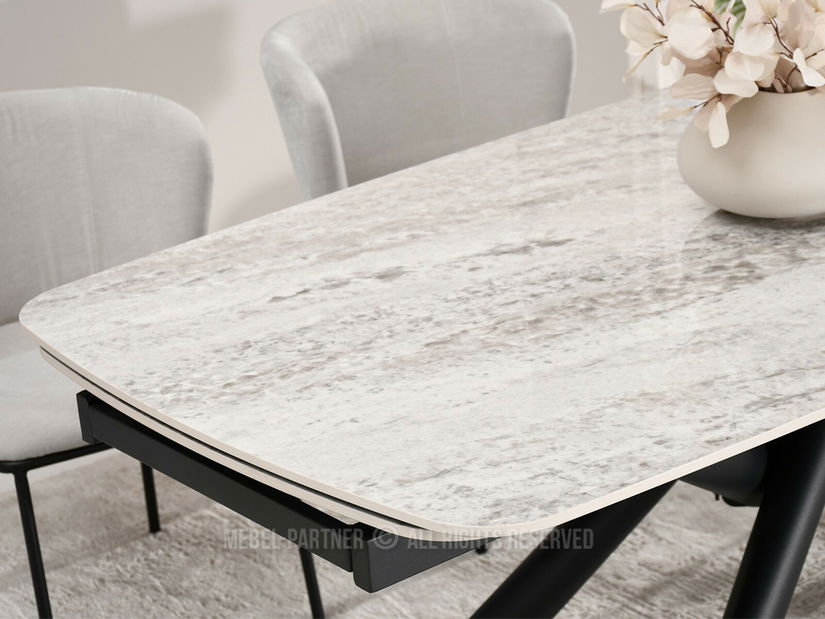 Jídelní stůl Deportaron (šedá + černá)