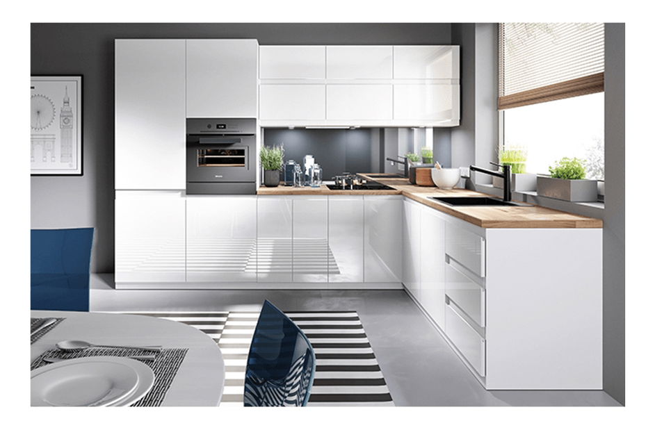 Dolní kuchyňská skříňka D601F Aurellia (bílá + lesk bílý) (P)