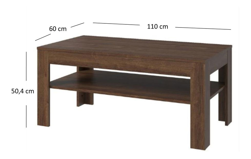Konferenční stolek Britt (dub hnědý)