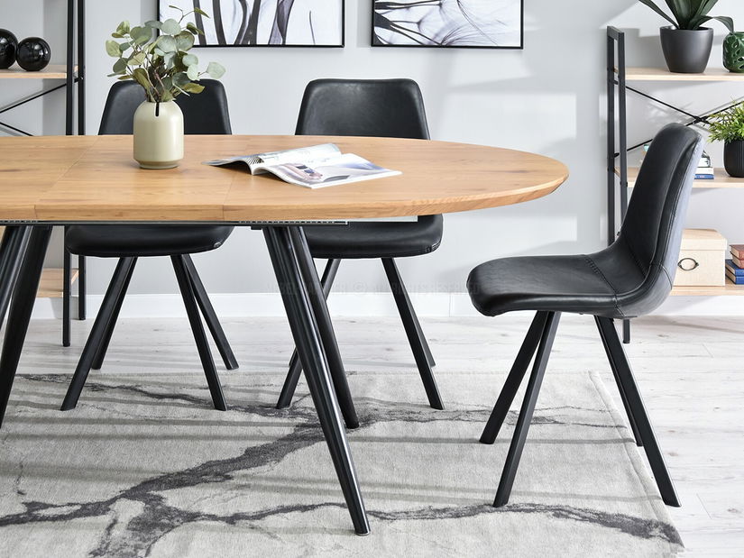 Jídelní stůl Lisbon (dub + černá)