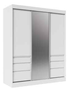 Šatníkova skriňa Hairy 180 (bílá)