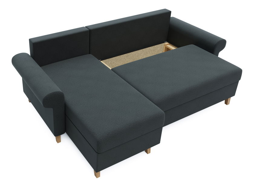 Rohová sedací souprava Ostrol (grafit) (L)