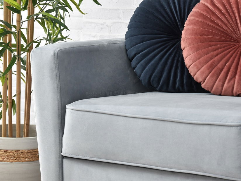 Rohová sedačka Biblioteca (šedá + bílá)