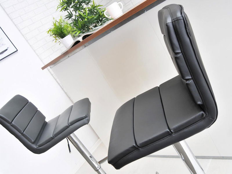 Židle Hanoi (černá + chromová)