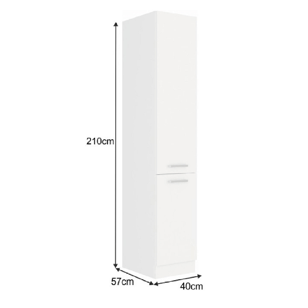 Vysoká skříňka Strolis 40 DK-210 2F (bílá)