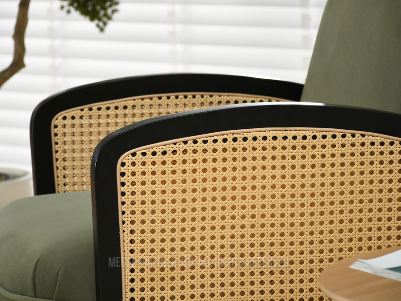 Křeslo Will (zelená + černá)