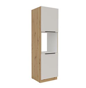 Potravinová kuchyňská skříňka Sayla 60 DP-210 2F (kašmír + dub artisan)