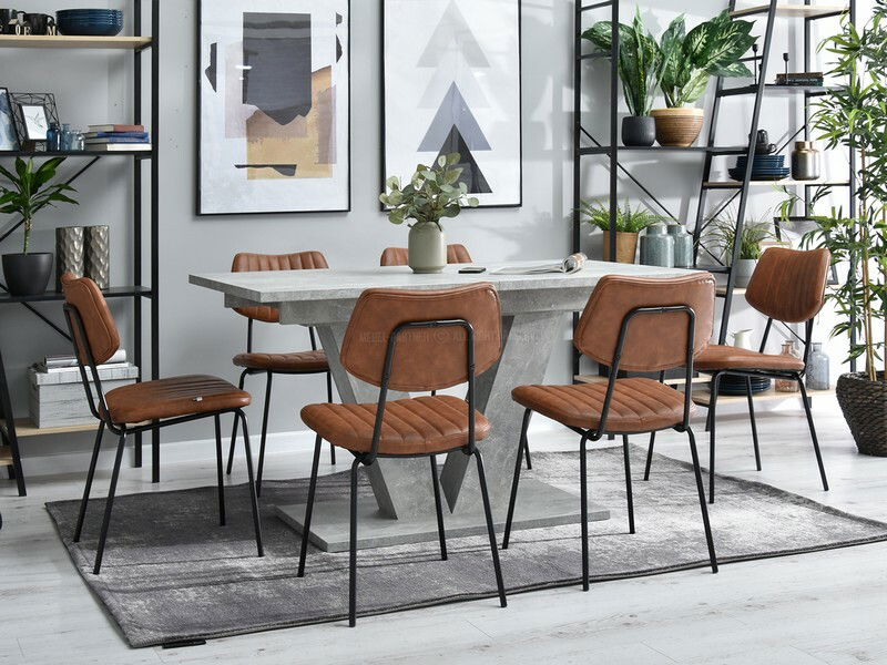 Židle Hugo (hnědá + černá)