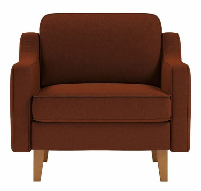 Křeslo Dělají 1 (mlhavá šedá + ořech)