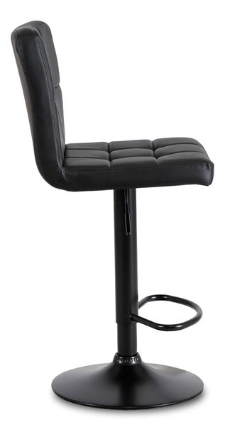 Barová židle Normativa (černá ekokůže)