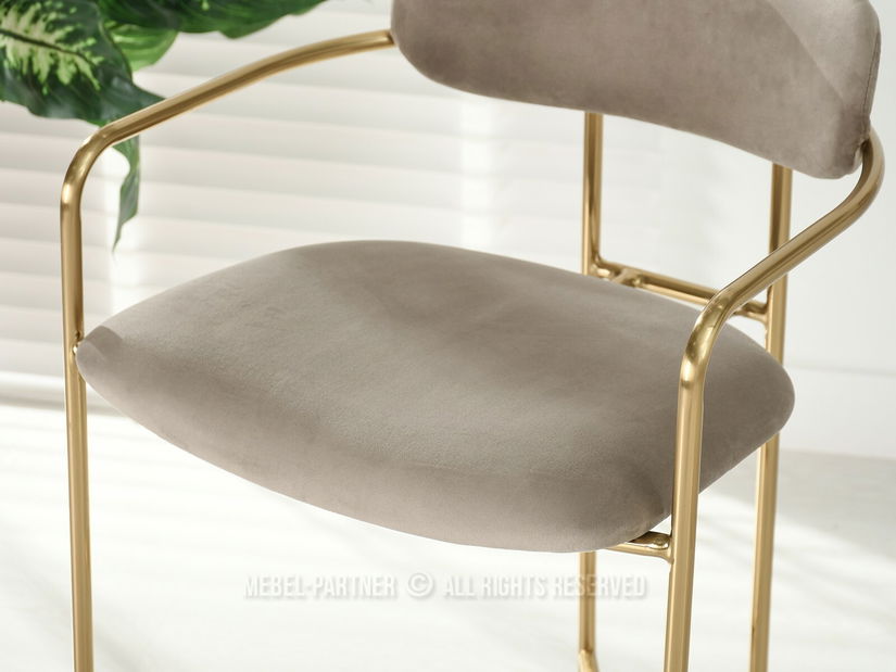 Židle Viola (béžová + zlatá)