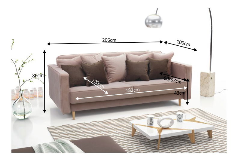 Pohovka Nido (mocca)