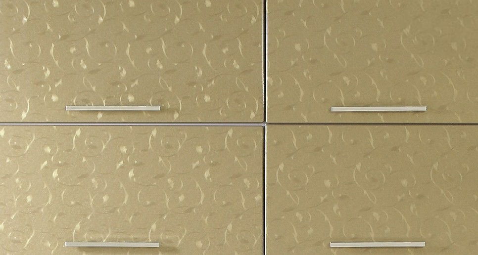 Kuchyně Flowers 260 cm (zlatá)