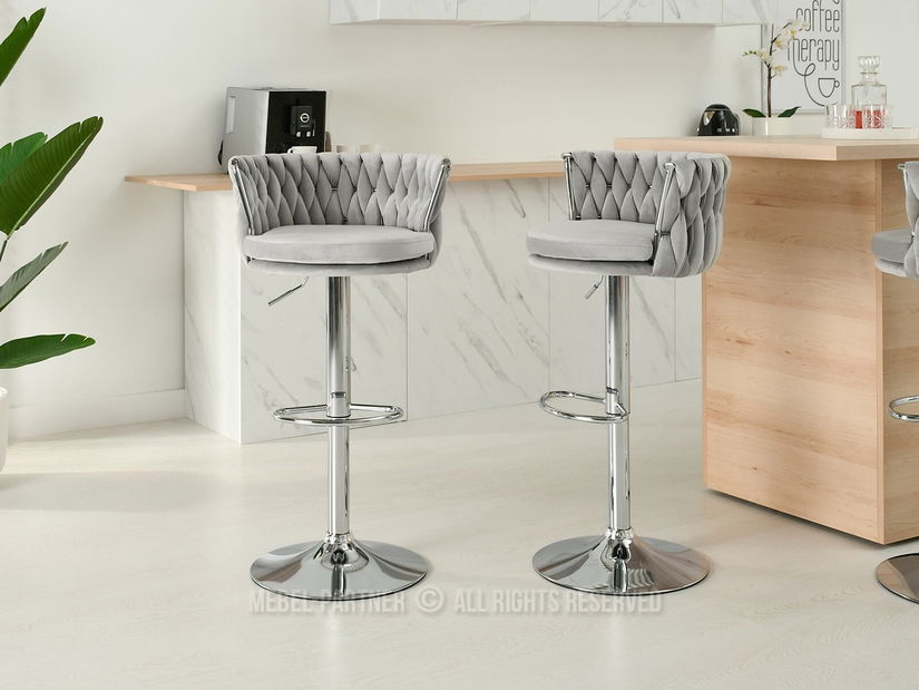 Židle Adel (šedá + chom)