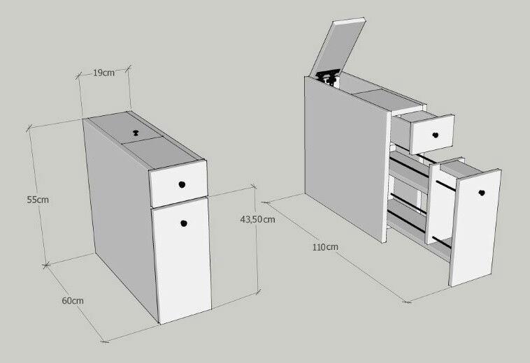 Koupelnová skříňka Calena (dub)
