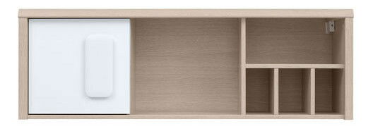 Polička BRW Colorado SFW1D/120 (dub světlý belluno + bílá + bílá matná)