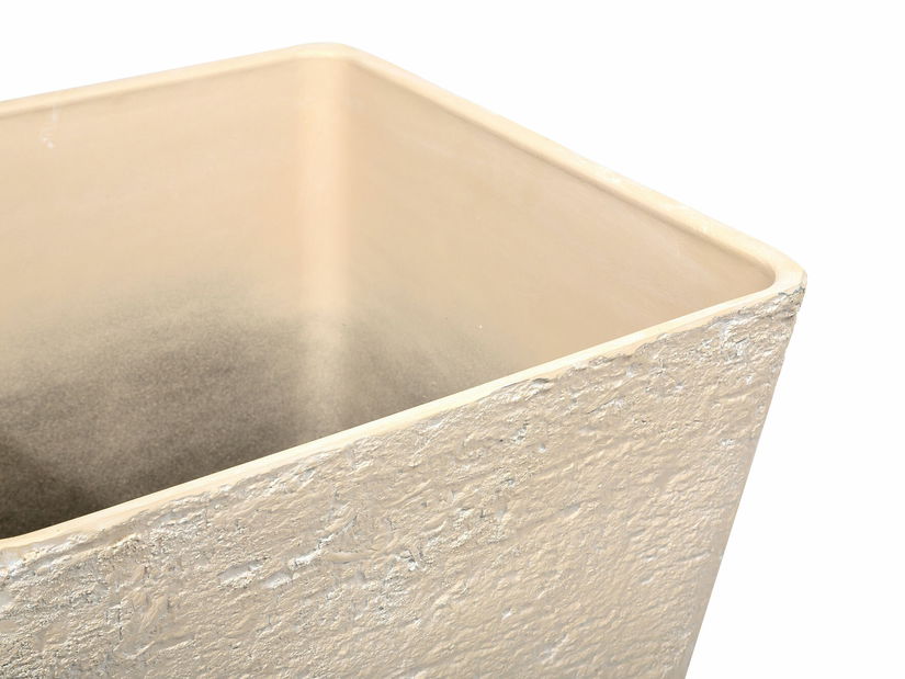 Set 2 ks. květináčů DOLES (kámen) (béžová)