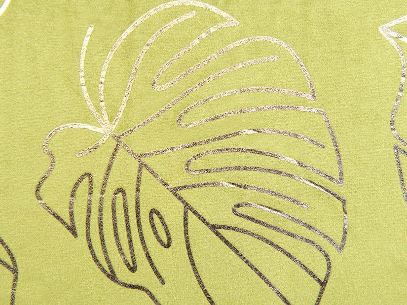 Sada 2 ozdobných polštářů 45 x 45 cm Monster (světle zelená)