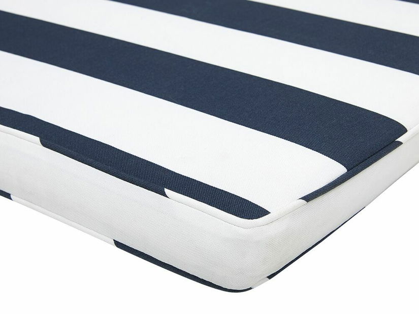 Zahradní lavice 160 cm VESTFOLD (dřevo) (modrý podsedák)