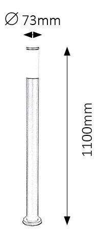 Venkovní svítidlo Black Torch 8148 (matná černá)