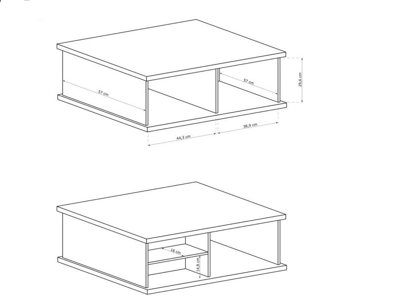 Konferenční stolek Claudi 08 (dub artisan)