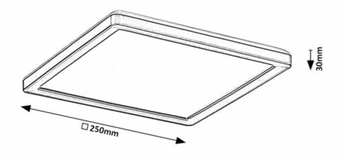 Venkovní stropní LED svítilna Inverness (bílá + černá)
