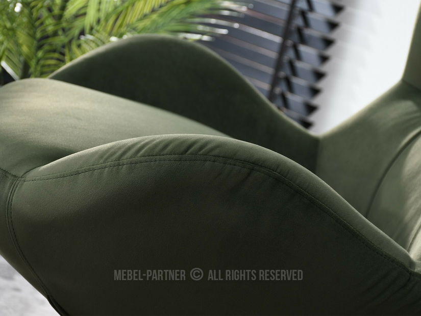 Relaxační křeslo Sikula (zelená + černá)