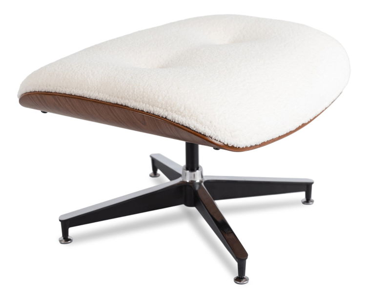  Křeslo s podnožkou Procesion (bílá)