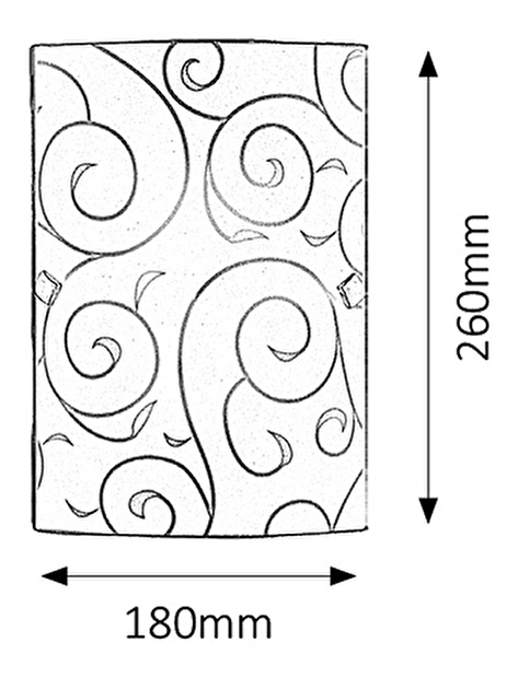 Nástěnné svítidlo Harmony Lux 3850 (bílý vzor)