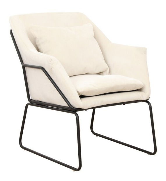 Relaxační křeslo Kaila (béžová + černá)