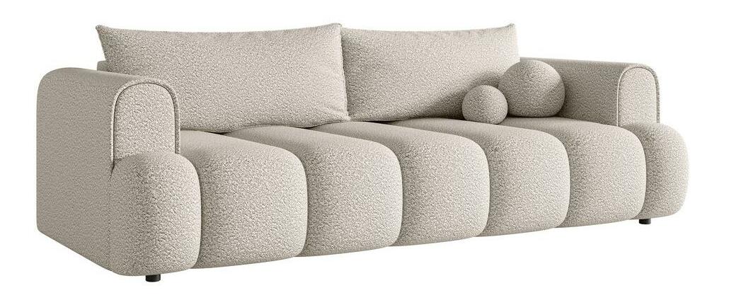 Pohovka třísedačka Didier (světlobéžová + černá)