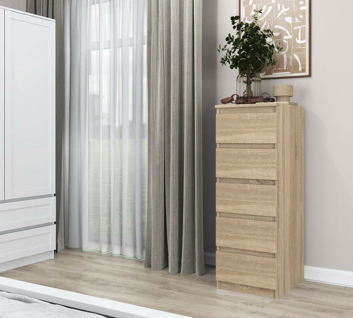 Komoda Musecalo 5 (dub sonoma)