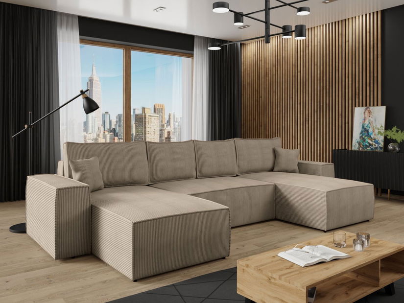 Rohová sedací souprava U Miramos U (cappuccino)