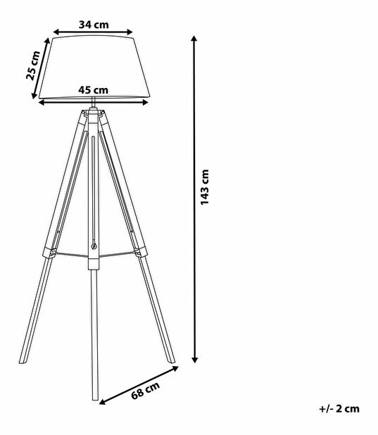 Stojanová lampa Madza (černá)