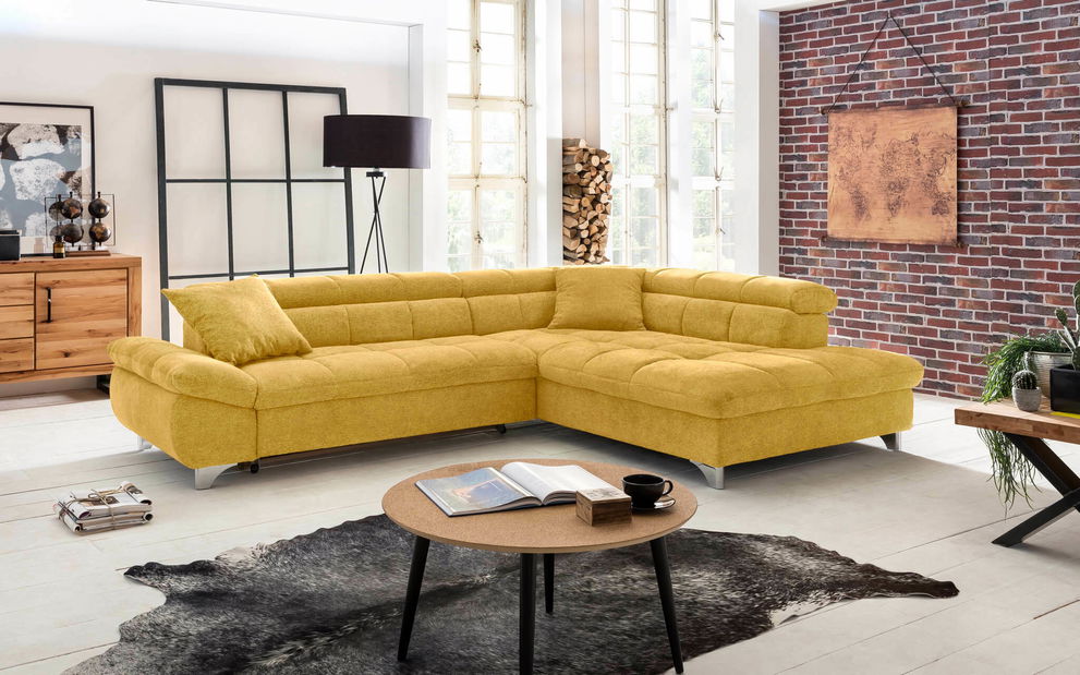 Rohová sedačka BRW Gemini (žlutá) (P)