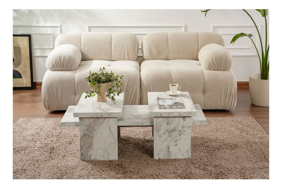Konferenční stolek Sanctares (fréziový mramor)